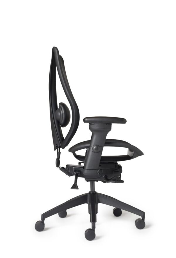 tCentric Hybrid All Mesh Lumbar Support Adjustable Arms Chrome Accent Casters